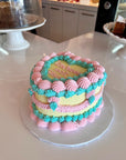 Heart Vintage Cake (Pastel)